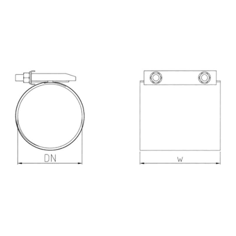 Stainless Steel Heavy Duty Pipe Clamp