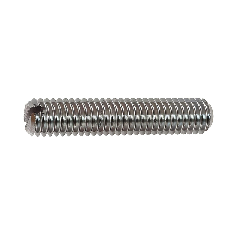 DIN 551 M3* 6 Locking Screws, Straight Spline, Flat Head, Steel, Zinc 