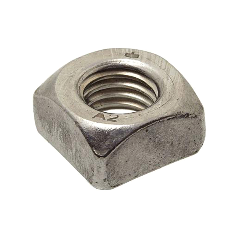 DIN 557 8 Square Nuts With Bevel, Stainless Steel A2