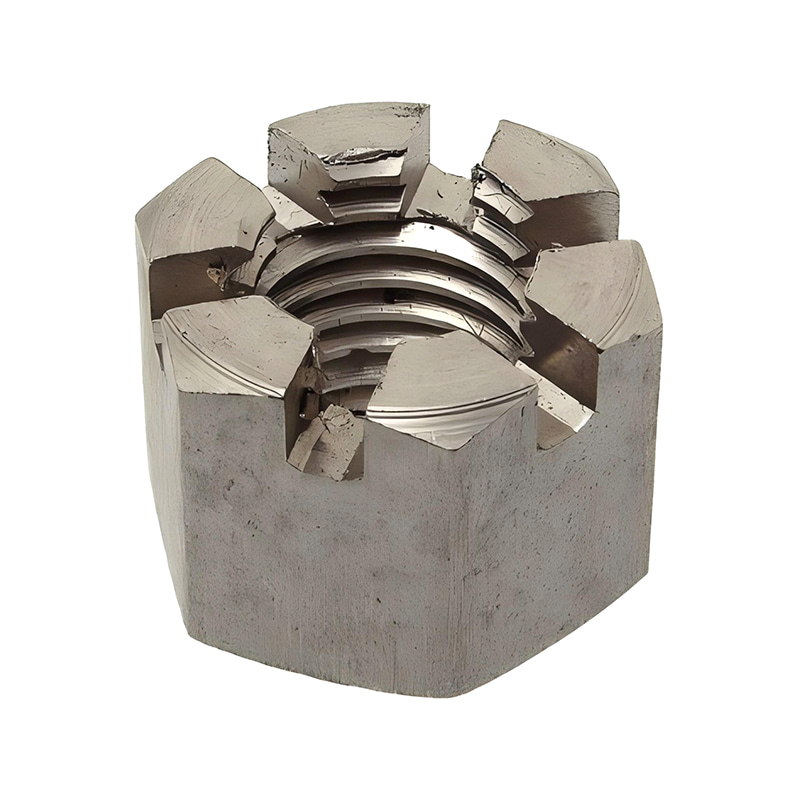 DIN 935 M5 Crown Nut, Steel